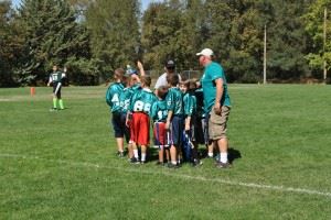 Kids Playing Flag Football