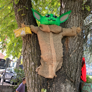 Baby Yoda the Scarecrow