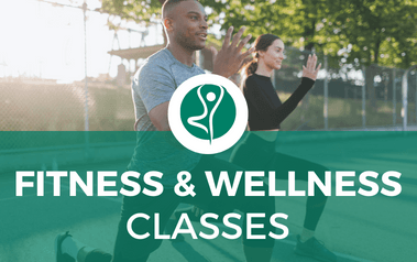 Fitness and Wellness Classes - image of two people exercising outdoors