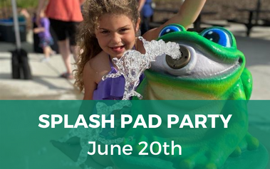 Splash Pad Party - image of child playing at splash pad