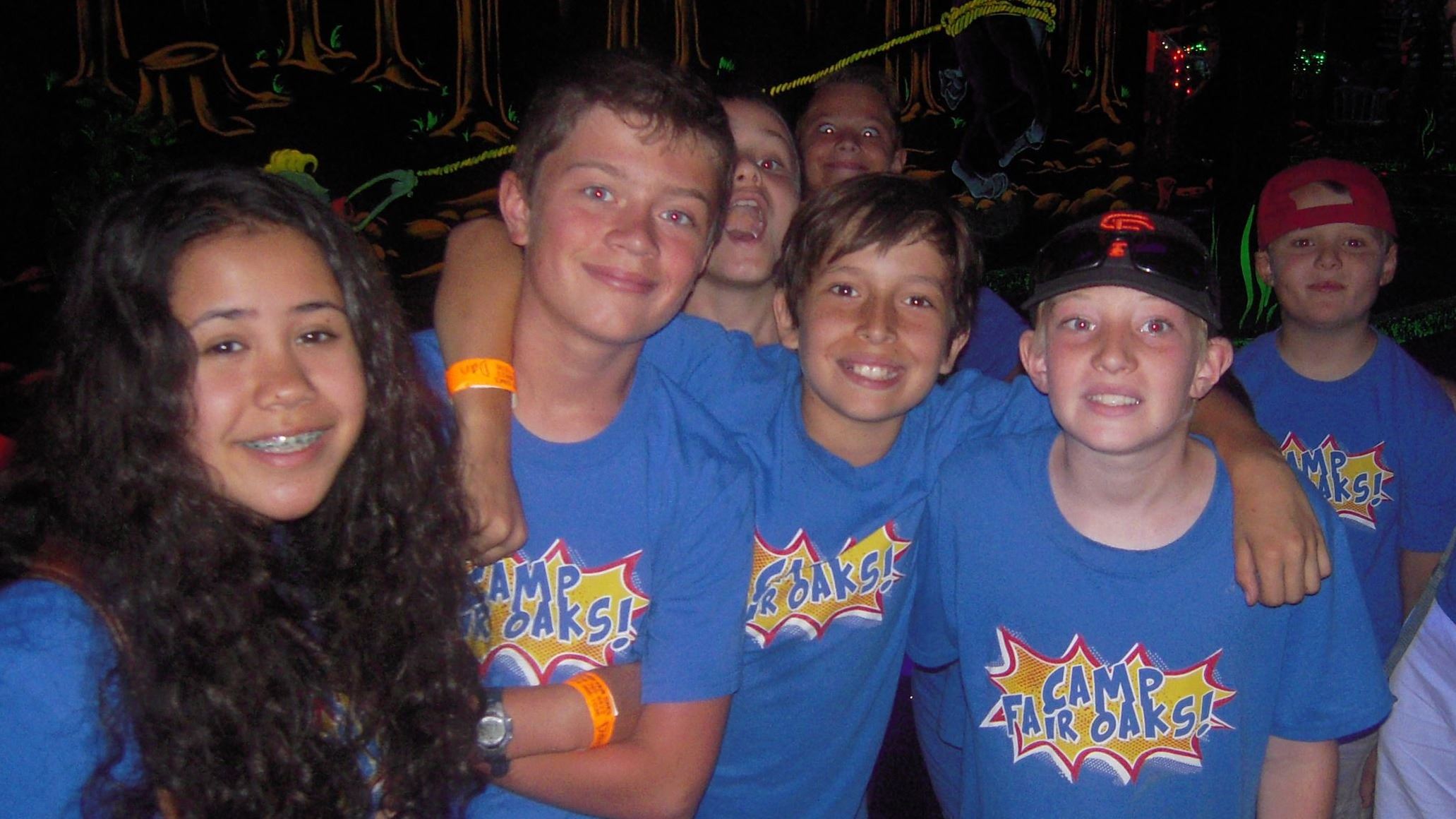 campers with counselors in training