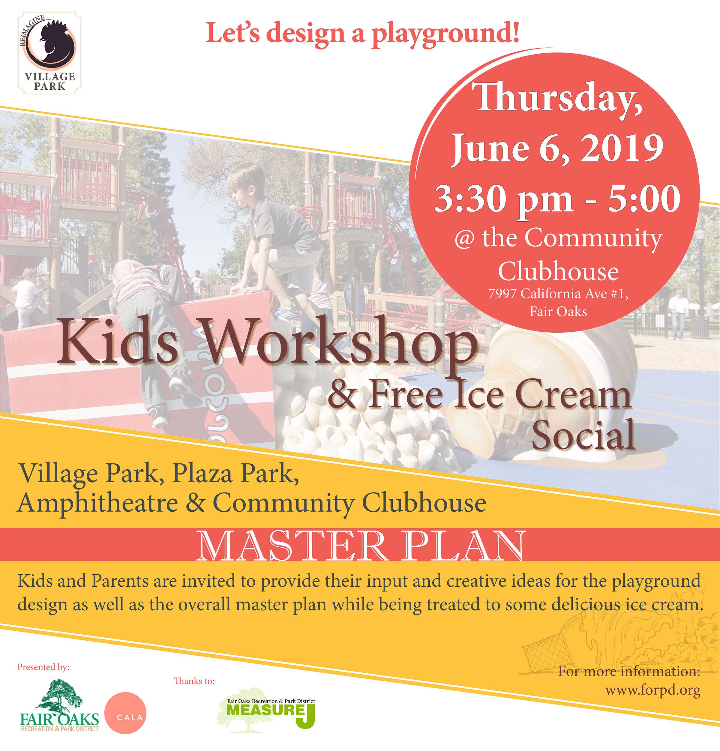 Kid’s Workshop and Ice Cream Social