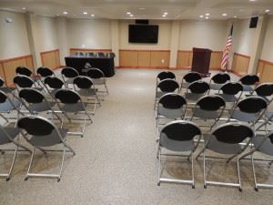 Theatre style seating arrangement Theatre style seating arrangement